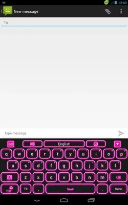 GO Keyboard Pink Glow android App screenshot 3